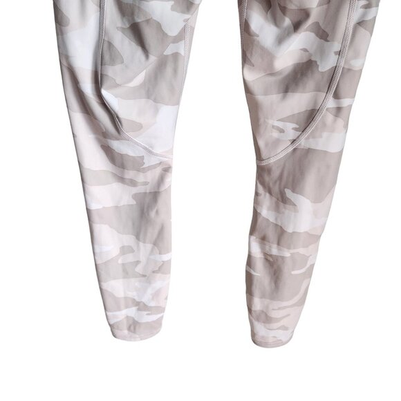 Athleta Women's Small Beige Tan Camo Contender 
 7/8 Tight Zip Pockets, size S - Picture 8 of 12